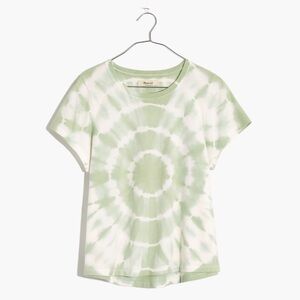 Madewell (Re)sourced Cotton Swing Crop Tee in Tie-Dye